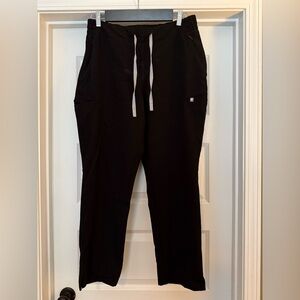 Figs Scrub Set Black- Large Petite- Like New